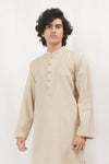 Sand Beige Karandi Kurta Shalwar
