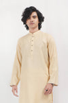 Boski Cream Karandi Kurta Shalwar