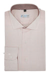 Pink Self Striped Designer Cotton Shirt