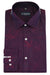 Purple Self Designed Cotton Shirt