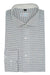 Marl Blue Horizontal Self Stripped Designer Cotton Linen Shirt