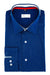 Electric Blue Dotted Designer Cotton Shirt