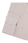 Pink Self Striped Designer Cotton Shirt