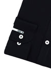 Dashing Black Designer Cotton Plain Shirt