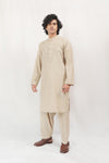 Sand Beige Karandi Kurta Shalwar