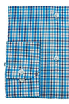 Blue Light & Dark Check Cotton Shirt