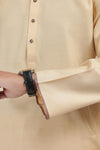 Boski Cream Karandi Kurta Shalwar