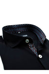 Dashing Black Designer Cotton Plain Shirt