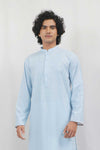 Sky Blue Karandi Kurta Shalwar