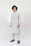 Grey Designer Wash & Wear Shalwar Kameez