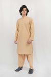 Tan Brown Karandi Kurta Shalwar