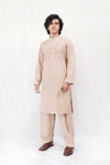 Brownish Beige Karandi Kurta Shalwar