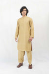 Golden Beige Color Karandi Kurta Shalwar