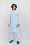 Sky Blue Karandi Kurta Shalwar