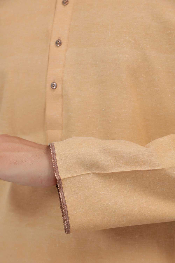 Tan Brown Karandi Kurta Shalwar