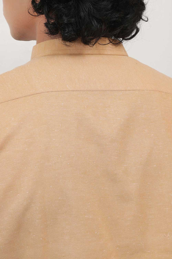 Tan Brown Karandi Kurta Shalwar