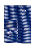 Blue & White Pattern Cotton Shirt