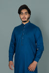 Dark Blue Wash And Wear Designer Shalwar Kameez
