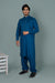 Dark Blue Wash And Wear Designer Shalwar Kameez