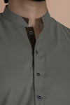 Dark Grey Wash And Wear Designer Shalwar Kameez