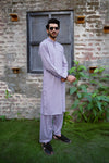 Light Purple Wash And Wear Designer Shalwar Kameez