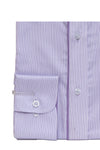 Purple Pinstripe Designer Cotton Shirt