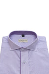 Purple Pinstripe Designer Cotton Shirt