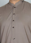 Sand Brown Wash And Wear Designer Shalwar Kameez