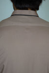 Sand Brown Wash And Wear Designer Shalwar Kameez