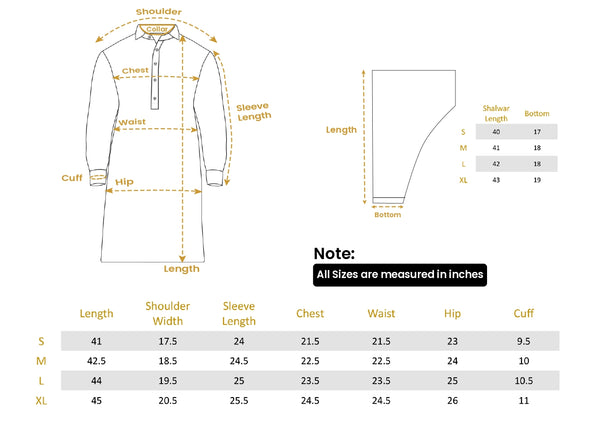 Golden Beige Color Karandi Kurta Shalwar