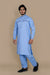 Sky Blue Light Wash And Wear Designer Shalwar Kameez