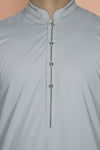 Steel Grey Wash And Wear Designer Shalwar Kameez