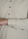 Light Beige Wash And Wear Designer Shalwar Kameez