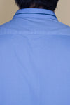 Sky Blue Dark Wash And Wear Designer Shalwar Kameez