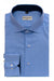 Blue Dobby Weave Designer Cotton Shirt
